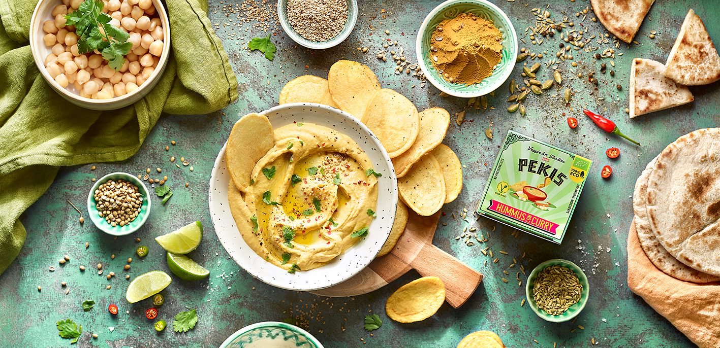 PEKIS HUMMUS CON CURRY